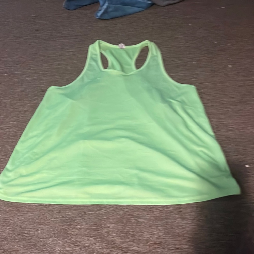 Neon green muscle shirt